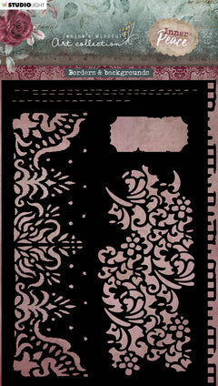 JMA Mask Borders & Backgrounds Inner Peace 148x210x1mm 1 PC nr.130-1