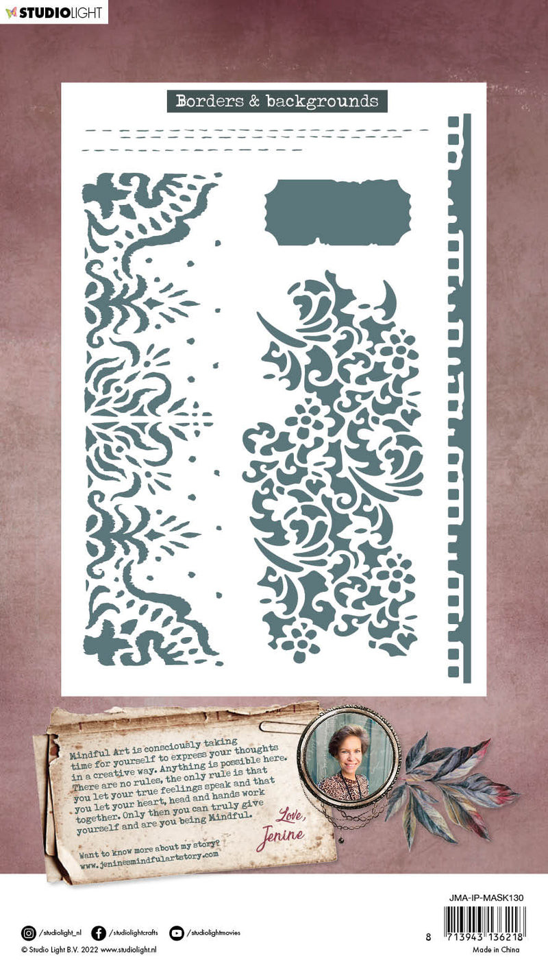JMA Mask Borders & Backgrounds Inner Peace 148x210x1mm 1 PC nr.130-3