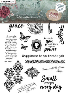 JMA Rub On Sticker Quotes & Vintage Elements Inner Peace 148x210x2mm 6 SH nr.03-1