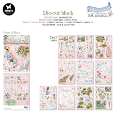 JMA Die Cut Block Paper Elements Romantic Moments 148x210x5mm 20 SH nr.52-2