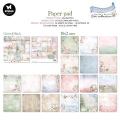 JMA Paper Pad Background Patterns Romantic Moments 203x203x9mm 36 SH nr.96-2