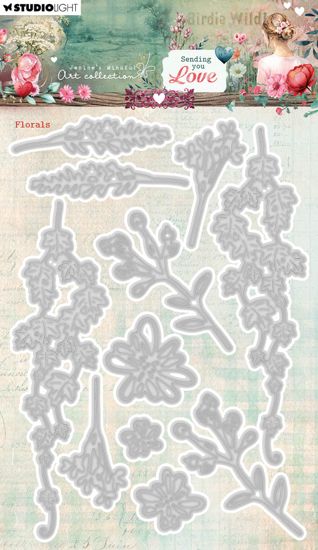 JMA Cutting Die Florals Sending You Love 11 PC-1