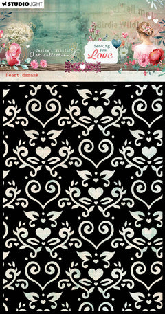 JMA Mask Heart Damask Sending You Love 1 PC-1