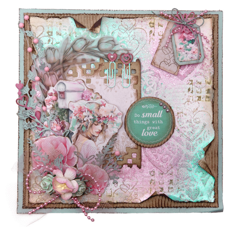JMA Die-Cut Paper Pad Paper Elements Sending You Love 20 SH-9