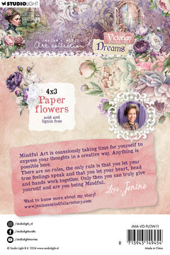 Flores de papel JMA 3, 4 y 5 cm Victorian Dreams 12 piezas-2
