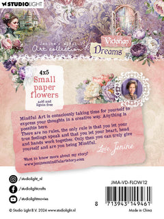 Flores de papel JMA Victorian Dreams de 1,5 y 2 cm, 20 unidades-2