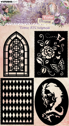 Fondos Victorianos JMA Mask Victorian ATC Sueños Victorianos 4 PC-1