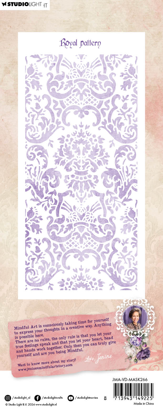 JMA Mask Royal Pattern Victorian Dreams 1 PC-2