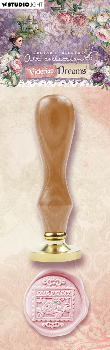 Sello de cera JMA con mango, diseño Victorian Dreams, 1 unidad