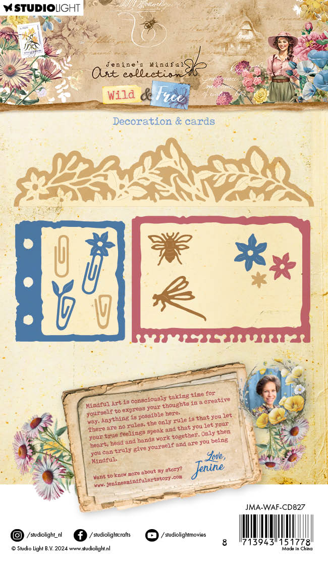 JMA Cutting Die Decoration & Cards Wild & Free 15 PC-3