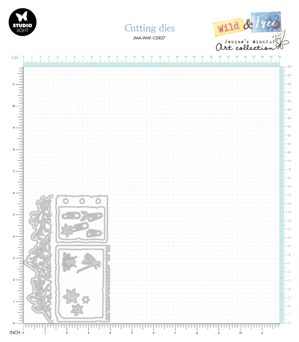 JMA Cutting Die Decoration & Cards Wild & Free 15 PC-2