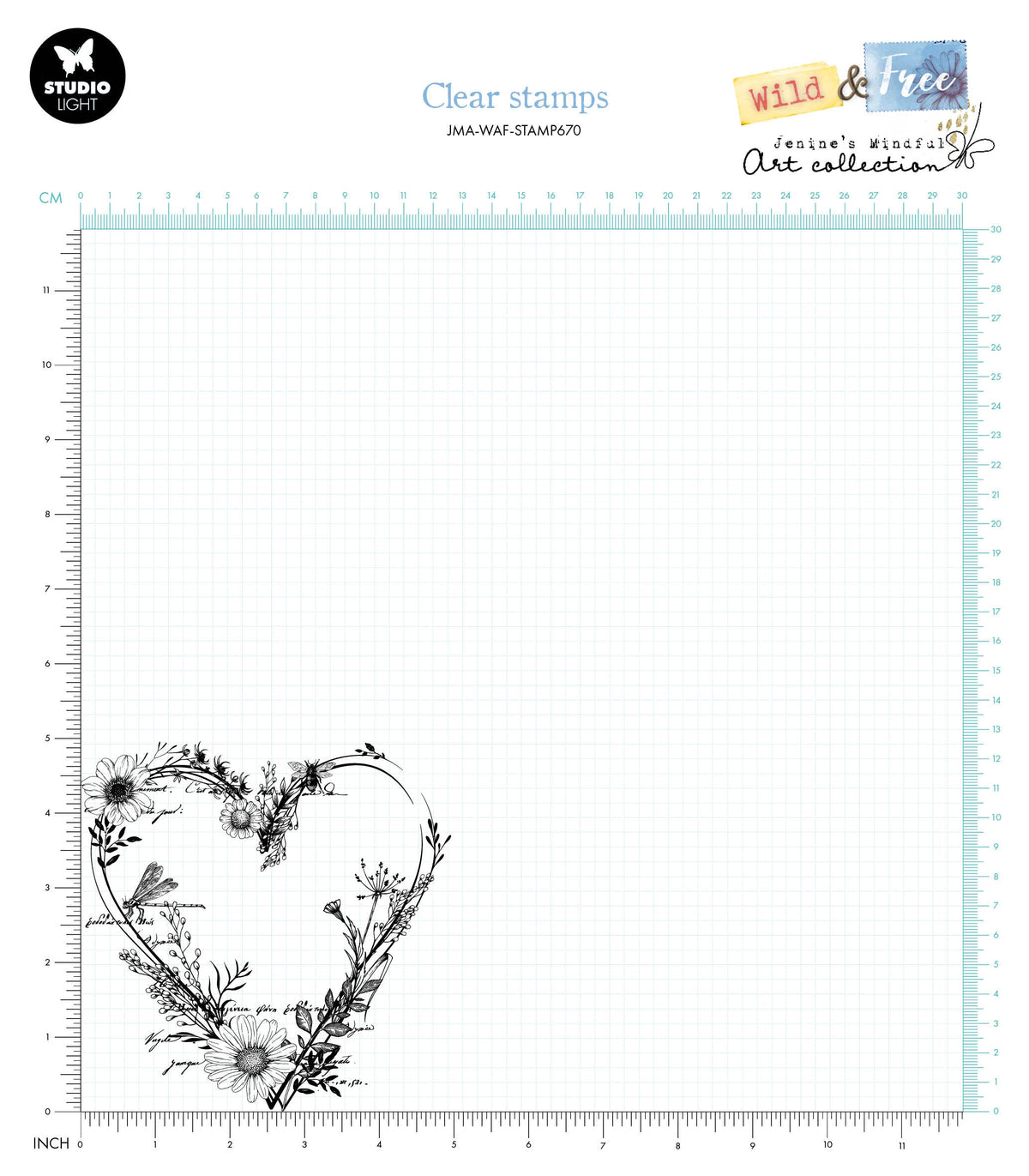 Sello transparente JMA Wild Heart Wild & Free 1 unidad-2
