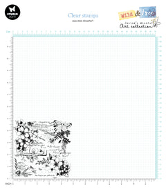 JMA Clear Stamp Script & Wildflowers Wild & Free 1 PC-2