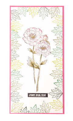 JMA Clear Stamp Single Peony Elements Essentials 148x105x3mm 8 PC nr.339-3
