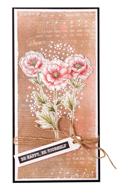 JMA Clear Stamp Single Peony Elements Essentials 148x105x3mm 8 PC nr.339-4