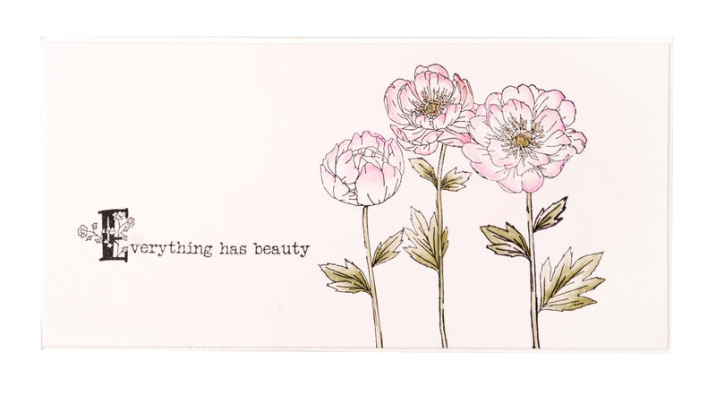 JMA Clear Stamp Single Peony Elements Essentials 148x105x3mm 8 PC nr.339-5