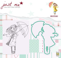 Just Me Stamp & Die Set Autumn Weather-1