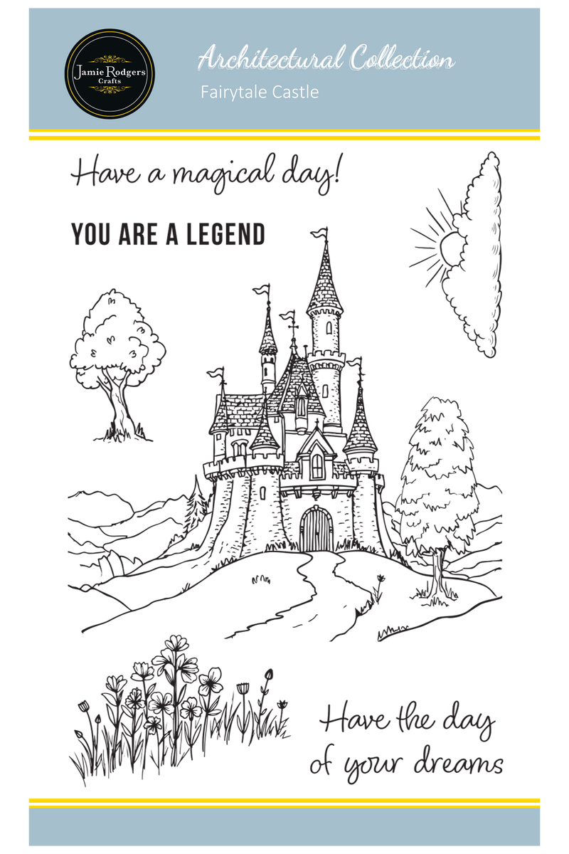 Jamie Rodgers Crafts Fairytale Castle A6 Clear Stamp Set-1