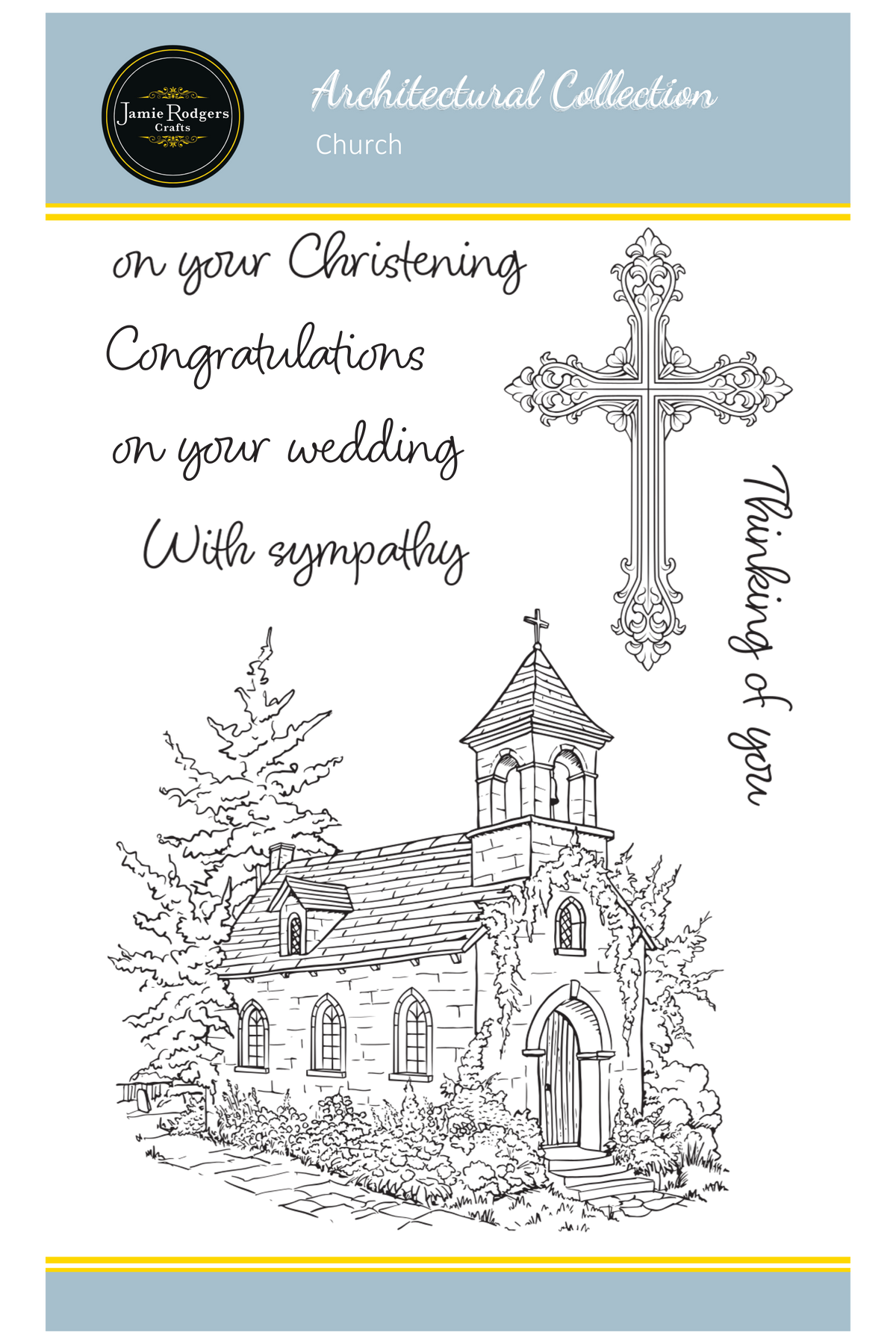 Jamie Rodgers Crafts Church A6 Clear Stamp Set-1