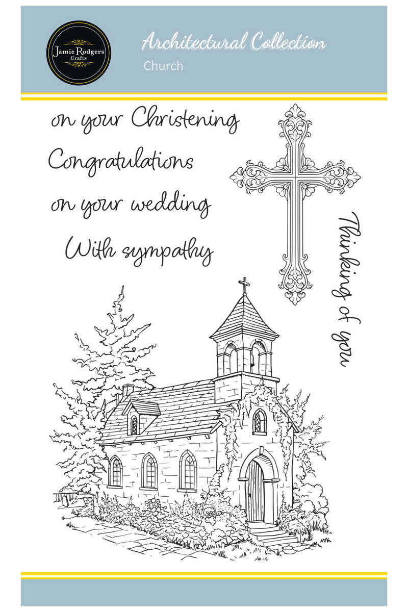 Jamie Rodgers Crafts Church A6 Clear Stamp Set-1