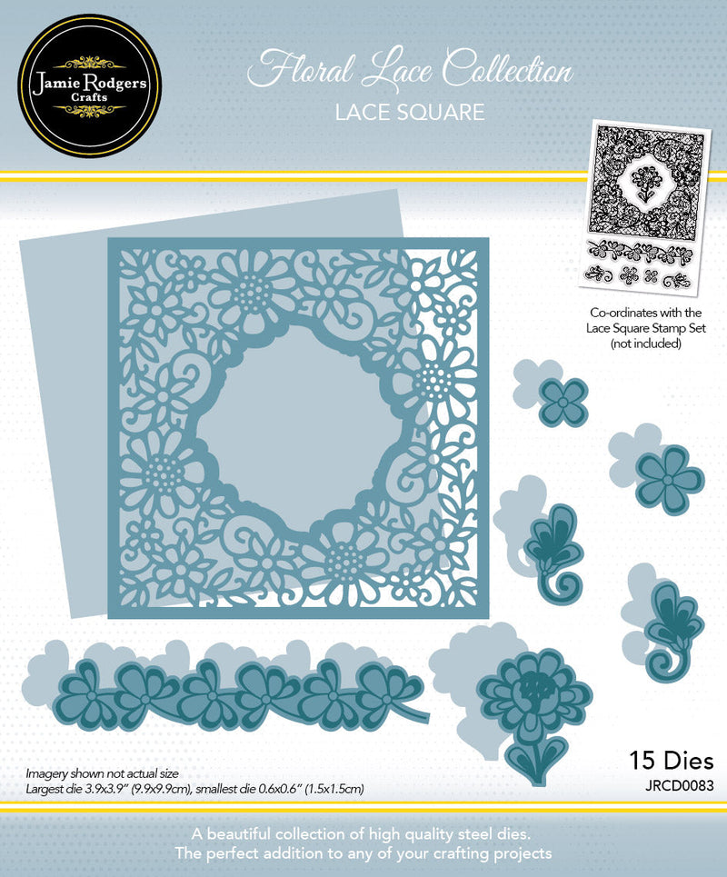 Jamie Rodgers Crafts Lace Square Die Set-1