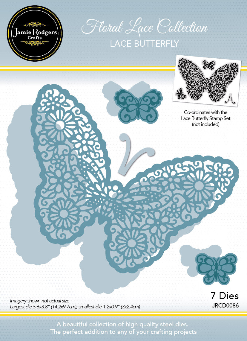 Jamie Rodgers Crafts Lace Butterfly Die Set-1