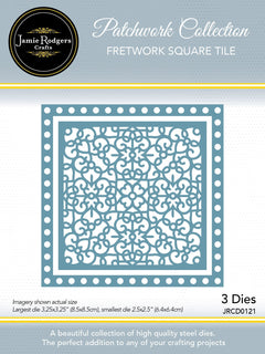 Jamie Rodgers Crafts – Matrice de découpe « Carreau de Fretwork »-1