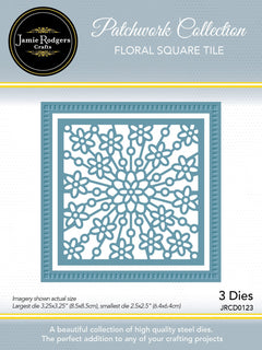 Matrices de découpe Carré Floral Jamie Rodgers Crafts-1