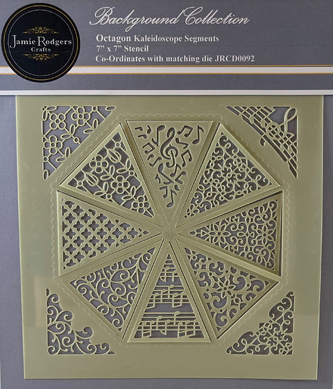 Jamie Rodgers Crafts Octagon Kaleidoscope Segments Stencil-1