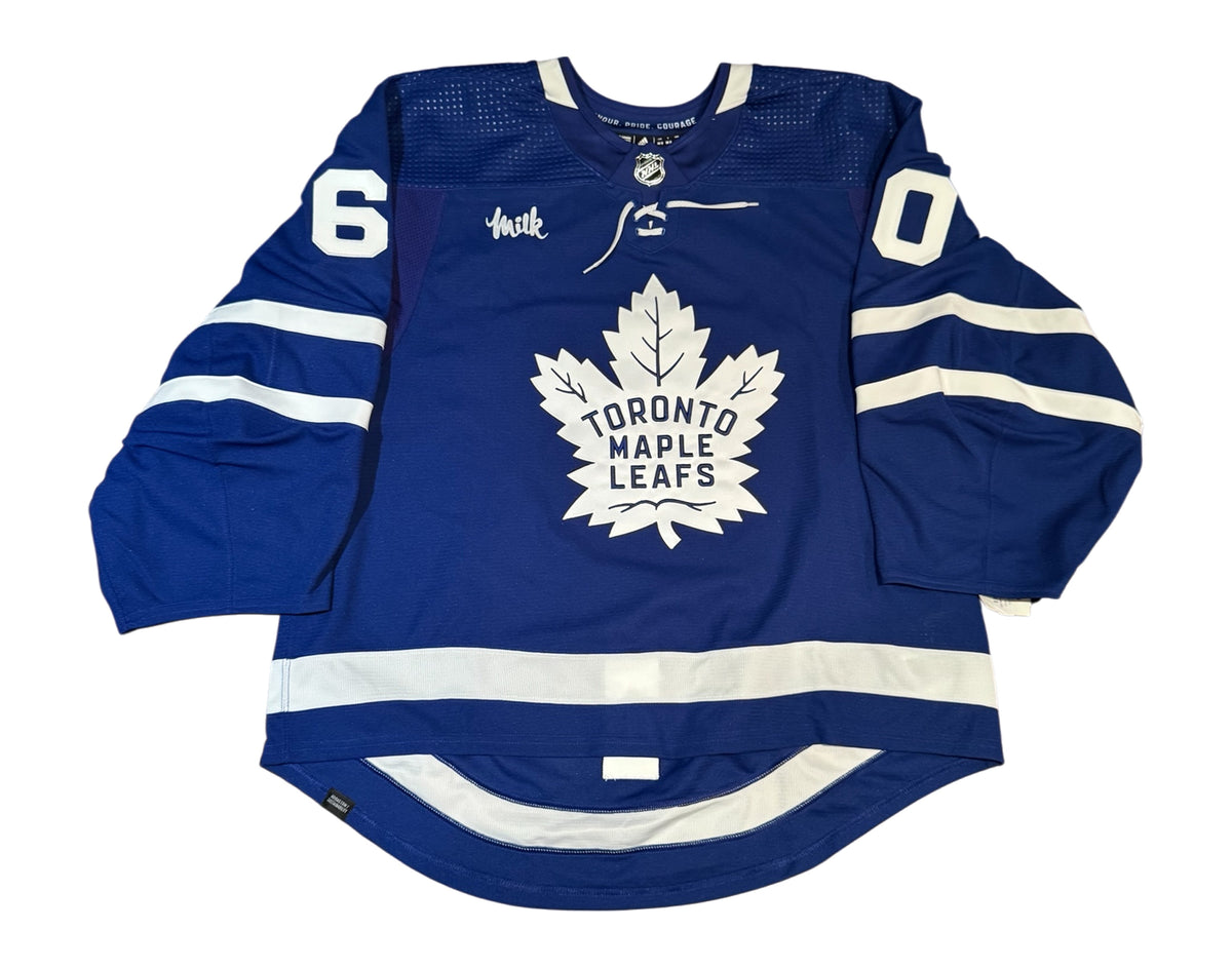 Joseph Woll Autographed Toronto Maple Leafs Home Blue Adidas MIC Jersey Multi-Inscribed-5