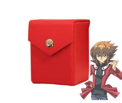 Red Mach 2 Deck Box - Hard Shell - Textured Vegan Leather-1
