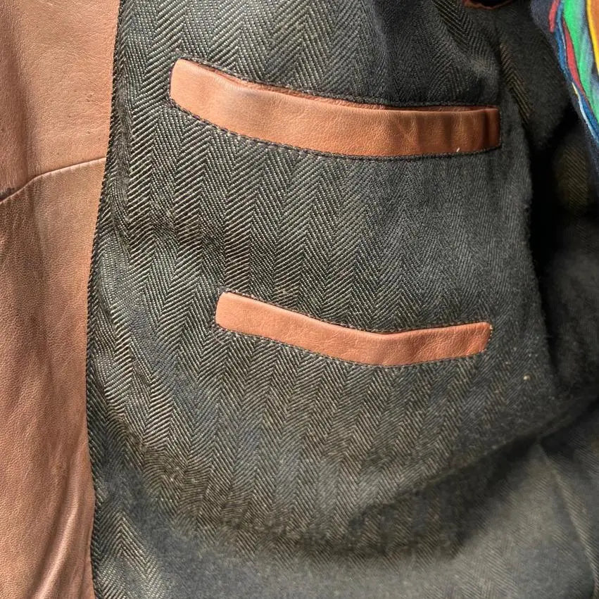 James Dean-Style Lamb Leather Jacket with Side Buckles-4