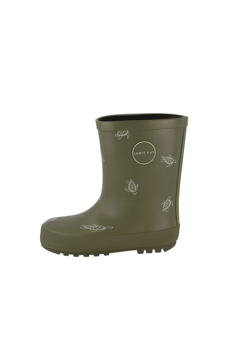 Jamie Kay Rubber Gumboot - Turtle Dark Olive-2