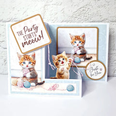 Crafty Kittens Die Cut Topper & Decoupage Collection-15