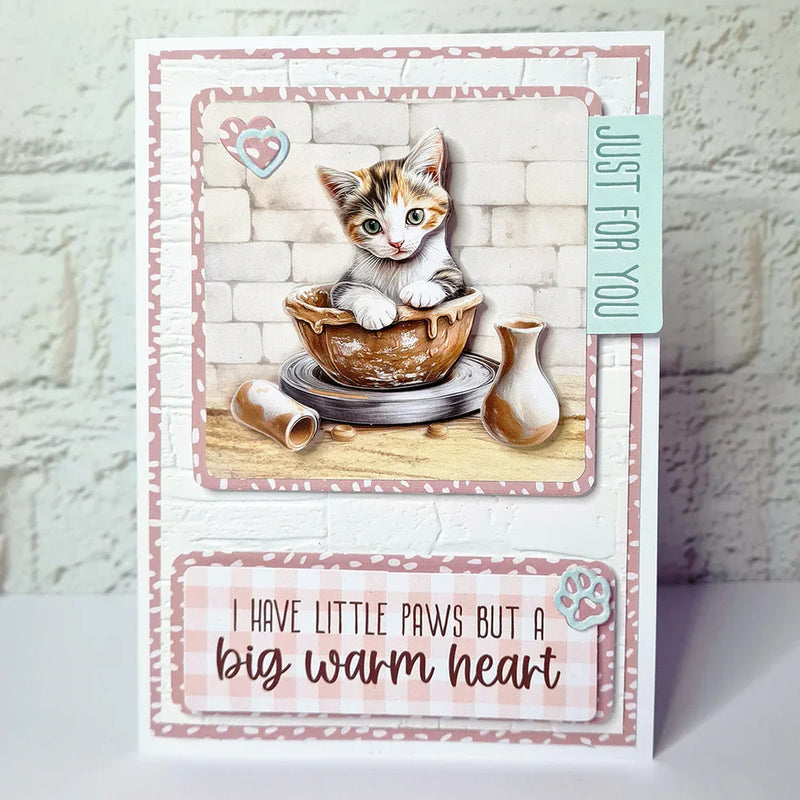 Crafty Kittens Die Cut Topper & Decoupage Collection-16