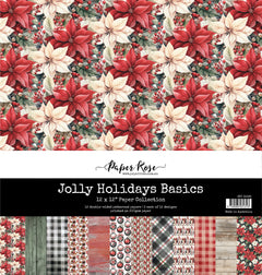 Collection de papiers 30x30 cm Jolly Holidays Basics 32595-1