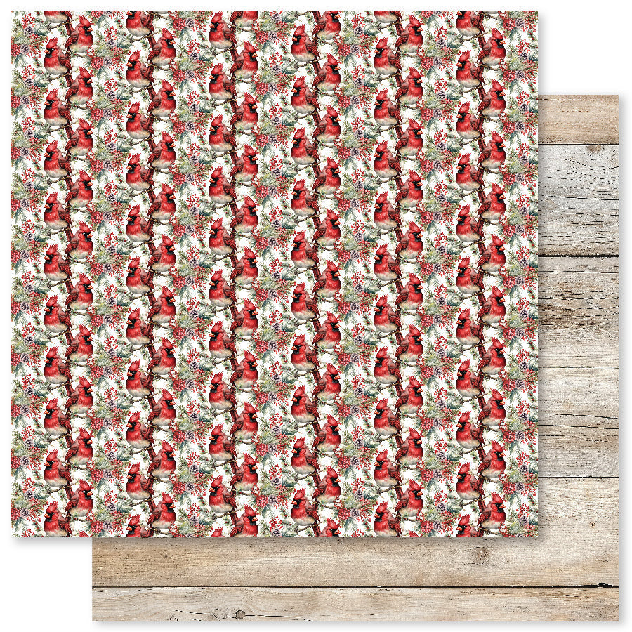 Lot économique de 12 papiers Jolly Holidays Basics E 30,5 x 30,5 cm (12 pièces) 32610-1