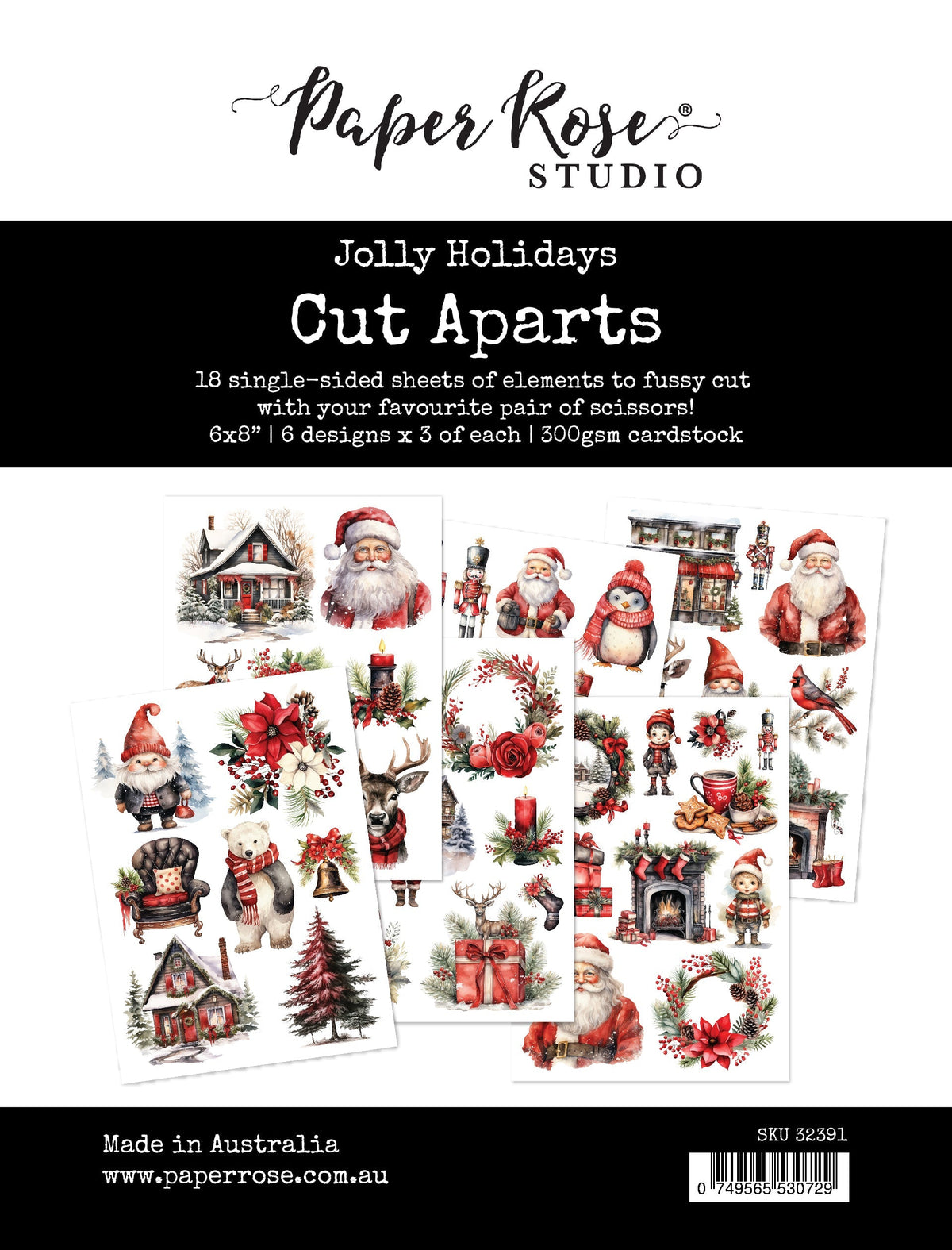 Jolly Holidays Cut Aparts Paper Pack 32391-1