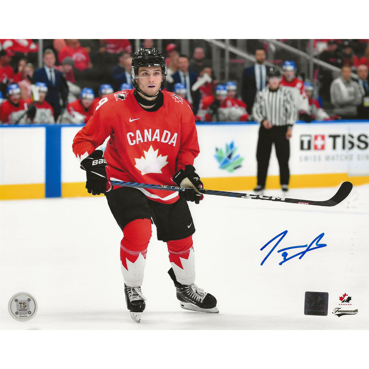 Joshua Roy Autographed Team Canada Skating 8x10 Photo-1