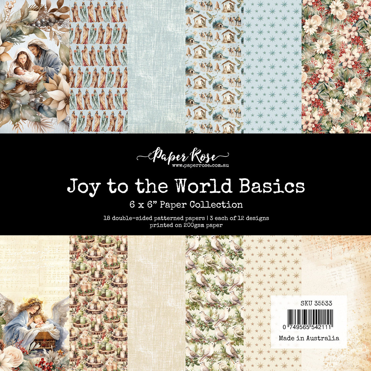 Joy to the World Basics 6x6 Paper Collection 35533-1