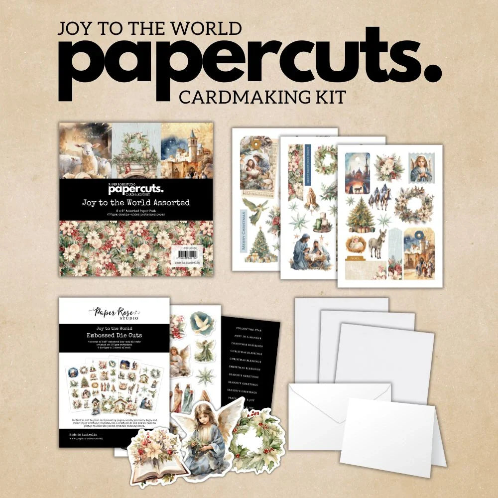 Joy to the World Papercuts Cardmaking Kit 35530-1