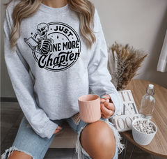 Just One More Chapter Unisex Crewneck Sweatshirt | Bookish Apparel-2