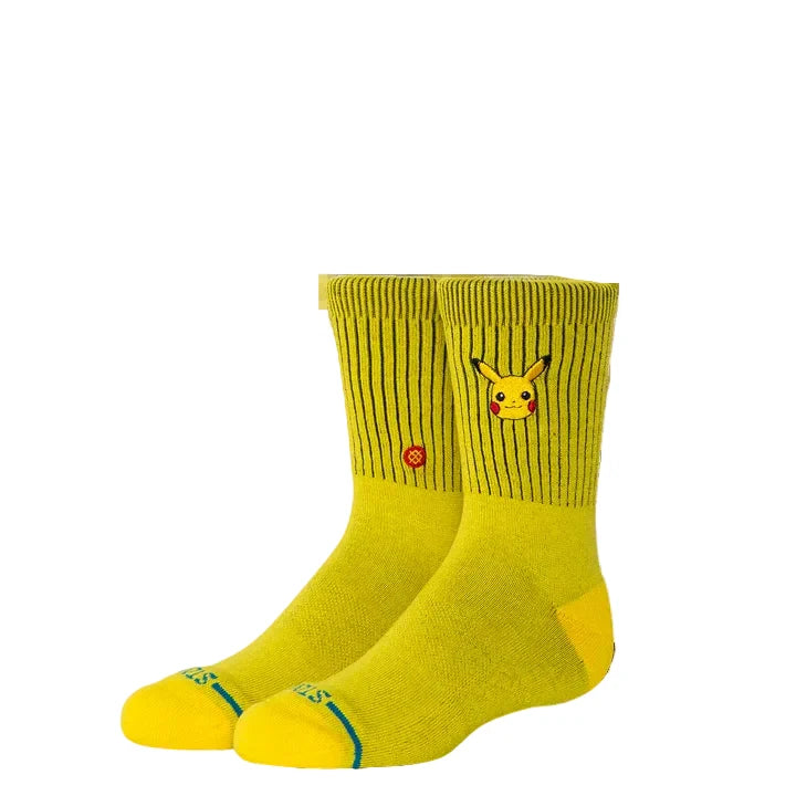 Stance x Pokémon 'Pikachu' Crew Socks - Yellow (KIDS)-1