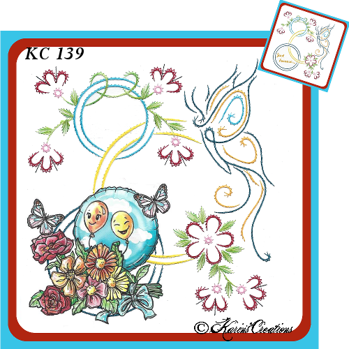 KC Embroidery Pattern - Butterfly Flourish and Ring-1