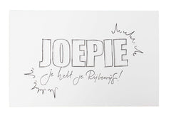 KJ Clear stamp Sentiments Joepie Essentials 105x148x3mm nr.187-3