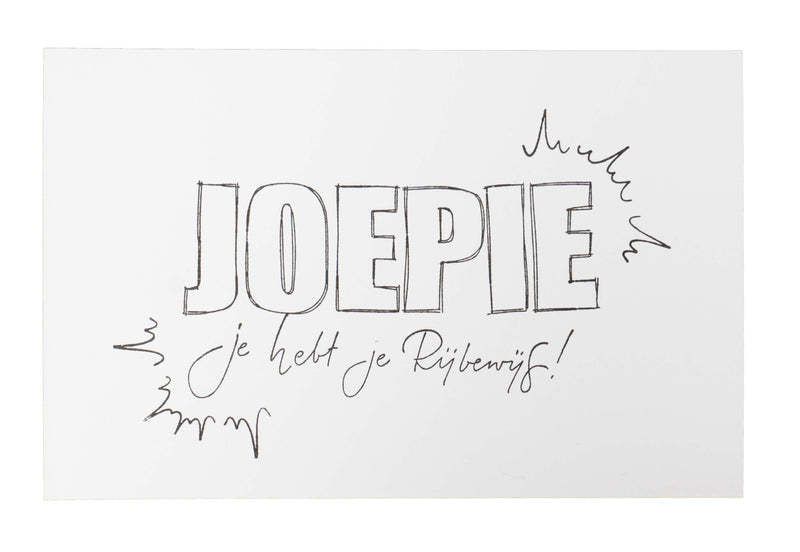 KJ Clear stamp Sentiments Joepie Essentials 105x148x3mm nr.187-3