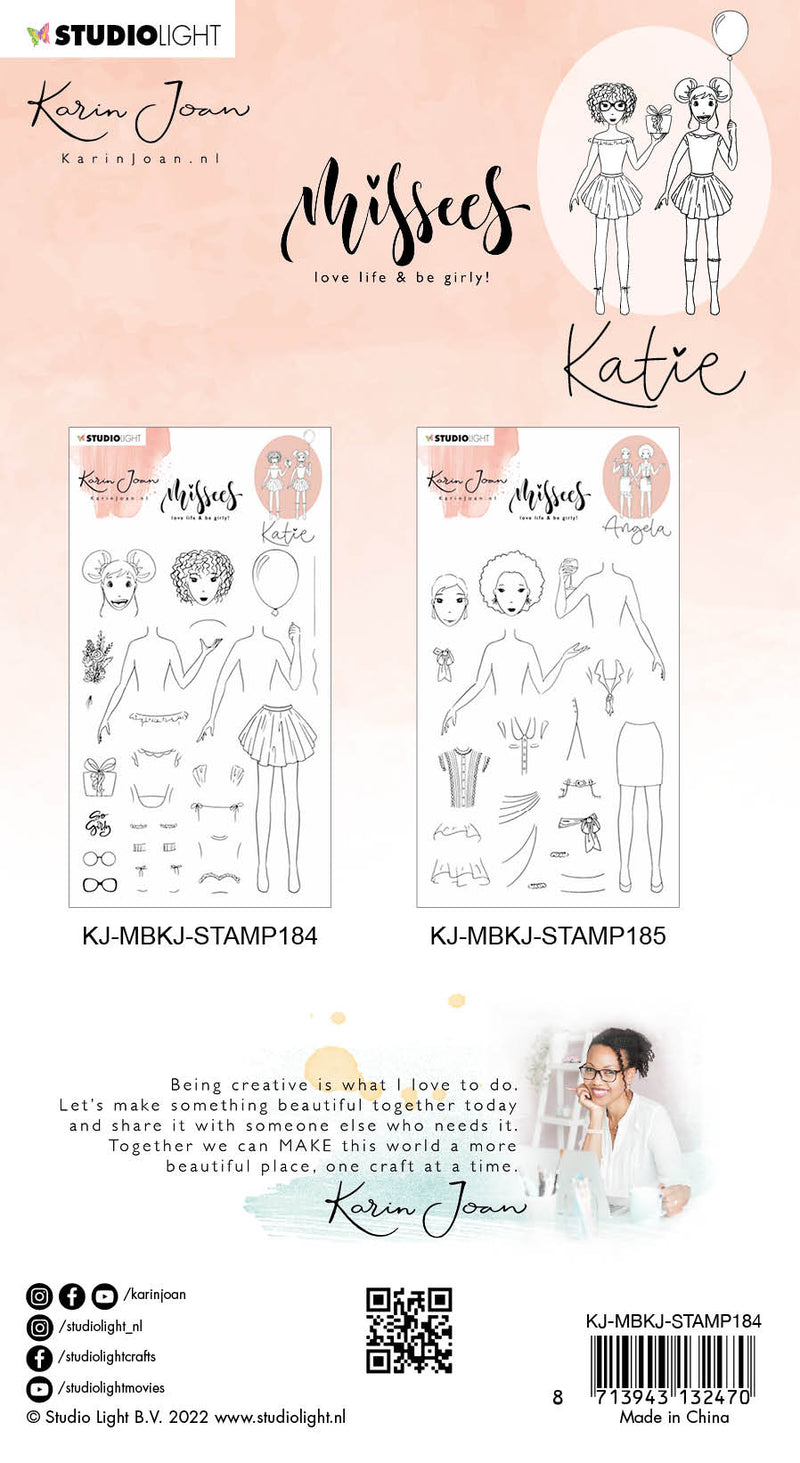 KJ Clear Stamp Katie Missees 152x215x3mm 24 PC nr.184-4