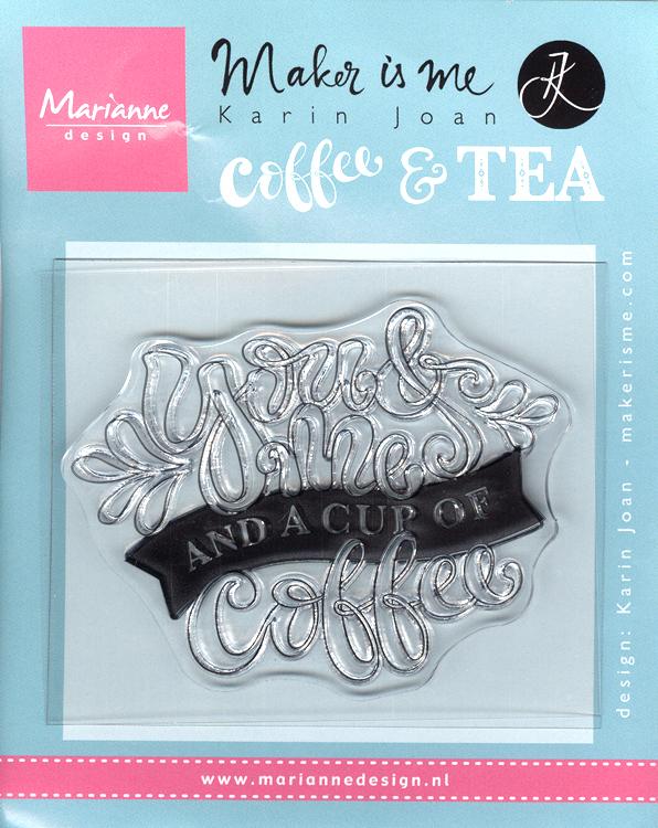 Marianne Design: Clear Stamp - Quote - You & Me And A Cup Of Coffee-2