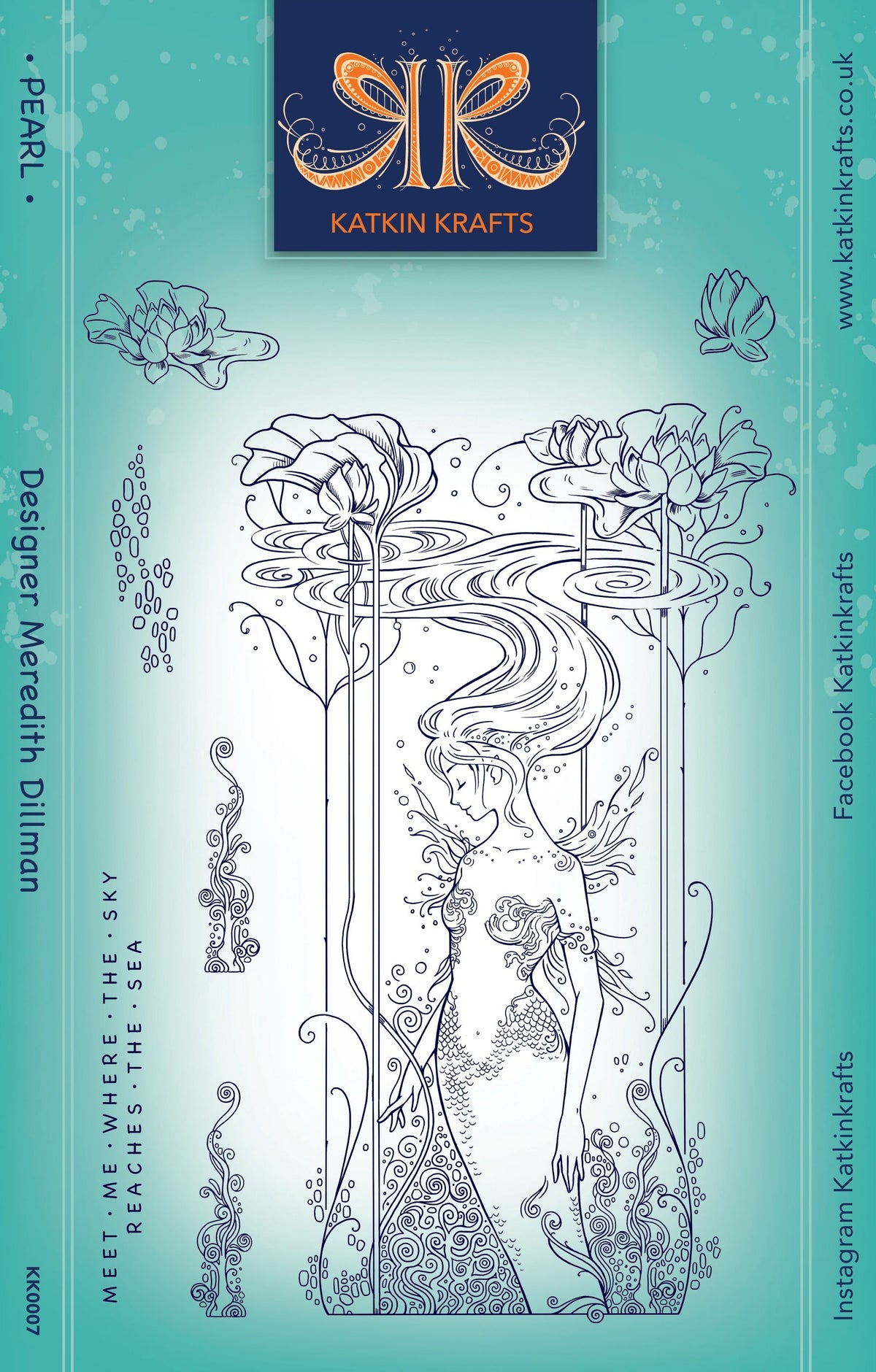 Katkin Krafts Pearl 6 in x 8 in Clear Stamp Set-1