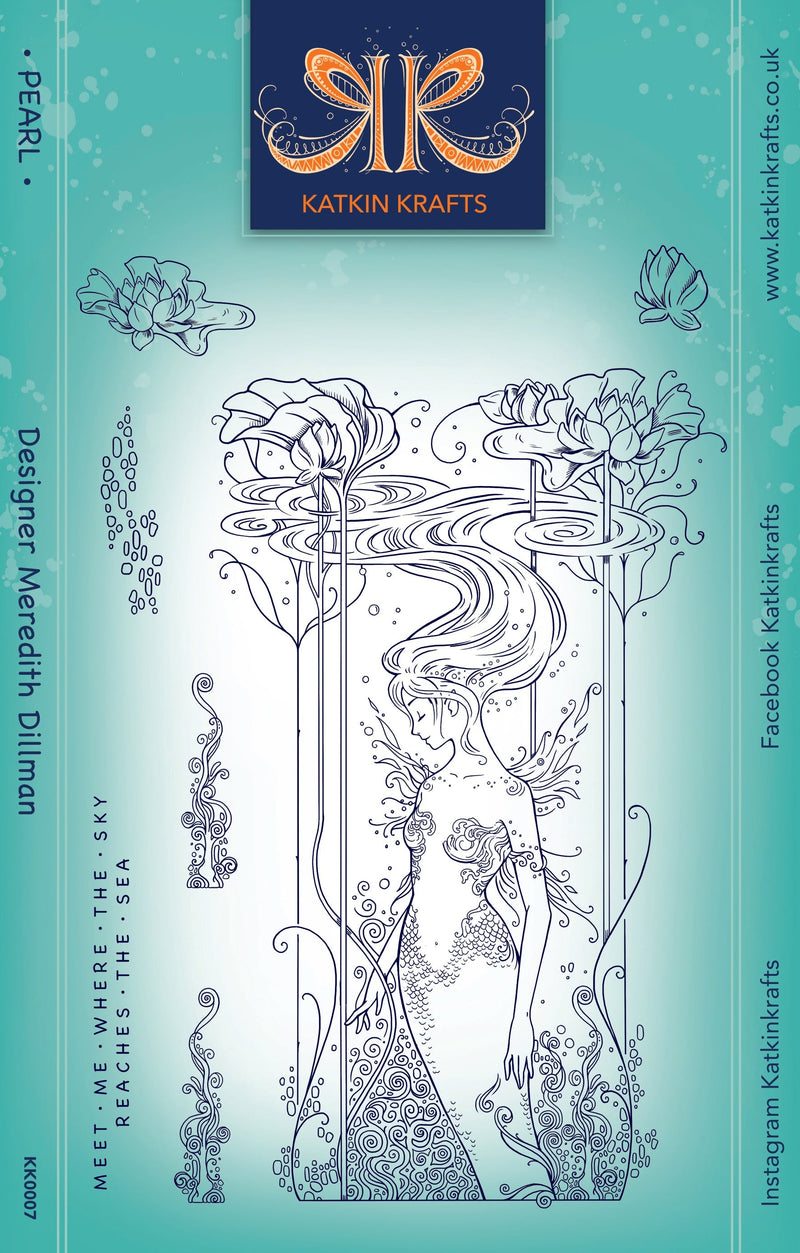 Katkin Krafts Pearl 6 in x 8 in Clear Stamp Set-1